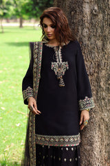 3-PC Embroidered Raw-Silk Suit CMA-5-110A