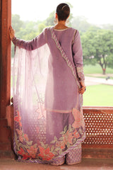 3-PC Embroidered Raw-Silk Suit CMA-5-064