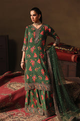 3-PC Embroidered Raw-Silk Suit CMA-5-03