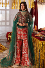 3-PC Embroidered Raw-Silk Suit CMA-6-206