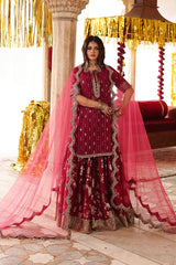 3-PC Embroidered Raw-Silk Suit CMA-6-205