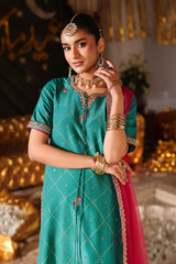 3-PC Embroidered Raw-Silk Suit CMA-6-219