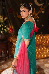 3-PC Embroidered Raw-Silk Suit CMA-6-219