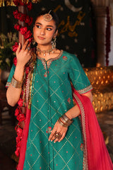 3-PC Embroidered Raw-Silk Suit CMA-6-219