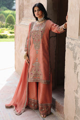 3-PC Stitched Embroidered Raw Silk CMA-6-469