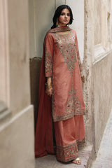 3-PC Stitched Embroidered Raw Silk CMA-6-469