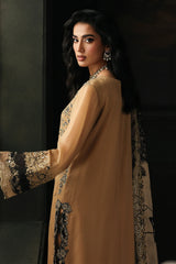 3 Pc Embroidered Dyed Chiffon CA26-06 PSOK