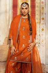 3-PC Embroidered Silk Suit CMA-5-094