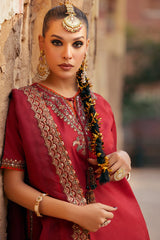 3-PC Embroidered Raw-Silk Suit CMA-5-126