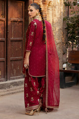 3-PC Embroidered Silk Suit CMA-5-093