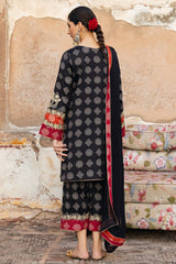 3-PC Embroidered Raw-Silk Shirt with Embroidered Chiffon Dupatta and Trouser CMA-4-073