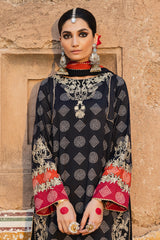 3-PC Embroidered Raw-Silk Shirt with Embroidered Chiffon Dupatta and Trouser CMA-4-073