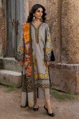 3-PC Stitched Embroidered Linen Collection CCW6-14P