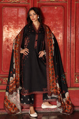 3-PC Unstitched Embroidered Linen Collection  ANW7-02 PSOK