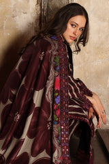 3-PC Unstitched Embroidered Linen Collection CCW7-02