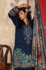 3-PC Unstitched Embroidered Linen Collection  ANW7-09 PSOK
