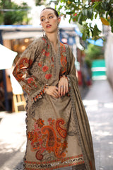 3-PC Unstitched Embroidered Linen Collection  ANW7-04 PSOK