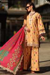 3-PC Stitched Embroidered Lawn  Collection RN6-02 PSOK