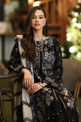 3-PC Stitched Embroidered Lawn  Collection RN6-01 PSOK