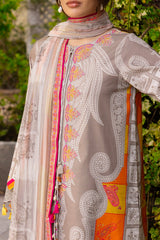3-PC Stitched Embroidered Lawn Collection CRB6-16P