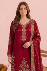 3-PC Stitched Embroidered CMA-6-442