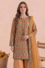 3-PC Stitched Embroidered CMA-6-473