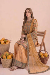 3-PC Stitched Embroidered CMA-6-473