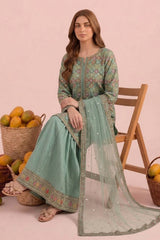 3-PC Stitched Embroidered CMA-6-474