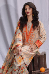 3-PC Printed Khaddar Collection CPW4-13 P