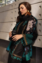 3-PC stitched Embroidered Leather with Printed Wool Shawl PS4-12 P