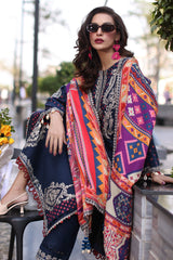 3-PC stitched Embroidered Leather with Printed Wool Shawl PS4-14 P