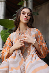 3-PC  Embroidered Printed Lawn Collection CMR5-02