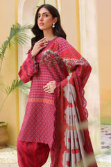 3-PC Stitched Embroidered Linen Shawl Collection SHW4-06 P