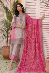 3-PC Stitched Embroidered Linen Shawl Collection SHW4-04 P