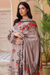 3-PC Stitched Embroidered Linen Shawl Collection SHW4-02 P