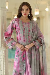 3-PC Embroidered Lawn Collection AN5-06