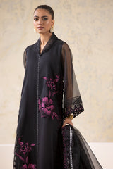 3-PC Embroidered Organza Shirt with Embroidered Organza Dupatta and Trouser CMA-4-02-B