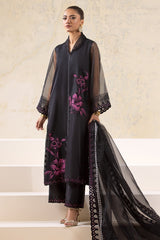 3-PC Embroidered Organza Shirt with Embroidered Organza Dupatta and Trouser CMA-4-02-B