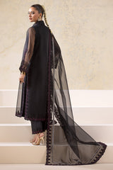 3-PC Embroidered Organza Shirt with Embroidered Organza Dupatta and Trouser CMA-4-02-B