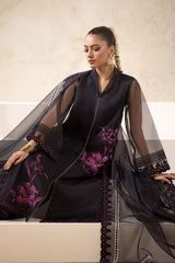 3-PC Embroidered Organza Shirt with Embroidered Organza Dupatta and Trouser CMA-4-02-B