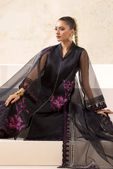 3-PC Embroidered Organza Shirt with Embroidered Organza Dupatta and Trouser CMA-4-02-B