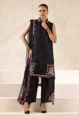 3-PC Embroidered Organza Shirt with Organza Dupatta and Trouser CMA-4-0028