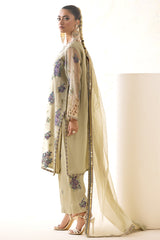 3-PC Embroidered Organza Shirt with Embroidered Organza Dupatta and Trouser CMA-4-0024