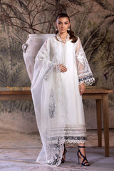 3-PC Embroidered Organza Shirt with Dupatta and Trouser CMA-4-0040