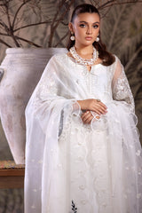 3-PC Embroidered Organza Shirt with Dupatta and Trouser CMA-4-0040