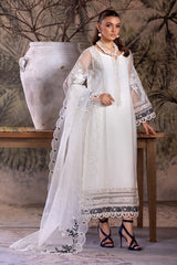 3-PC Embroidered Organza Shirt with Dupatta and Trouser CMA-4-0040