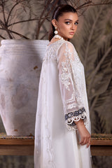 3-PC Embroidered Organza Shirt with Dupatta and Trouser CMA-4-0040