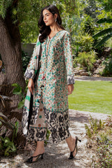 3-PC  Printed Lawn Suit CP6-27 PSOK