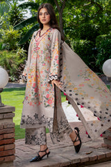 3-PC  Printed Lawn Suit CP6-25 PSOK
