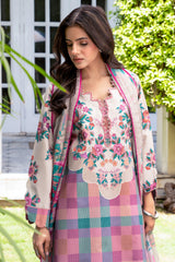 3-PC  Printed Lawn Suit CP6-23 PSOK